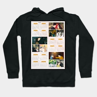 Calendar 2022 Poster with Korean Dramas Hoodie